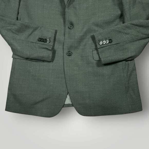 Banana Republic Blazer Sport Coat Mens 40R Modern Slim Fit Wool Blend Nail Head - Picture 7 of 9